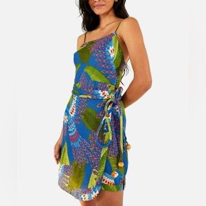 FARM Rio Macaw Print Mini Dress